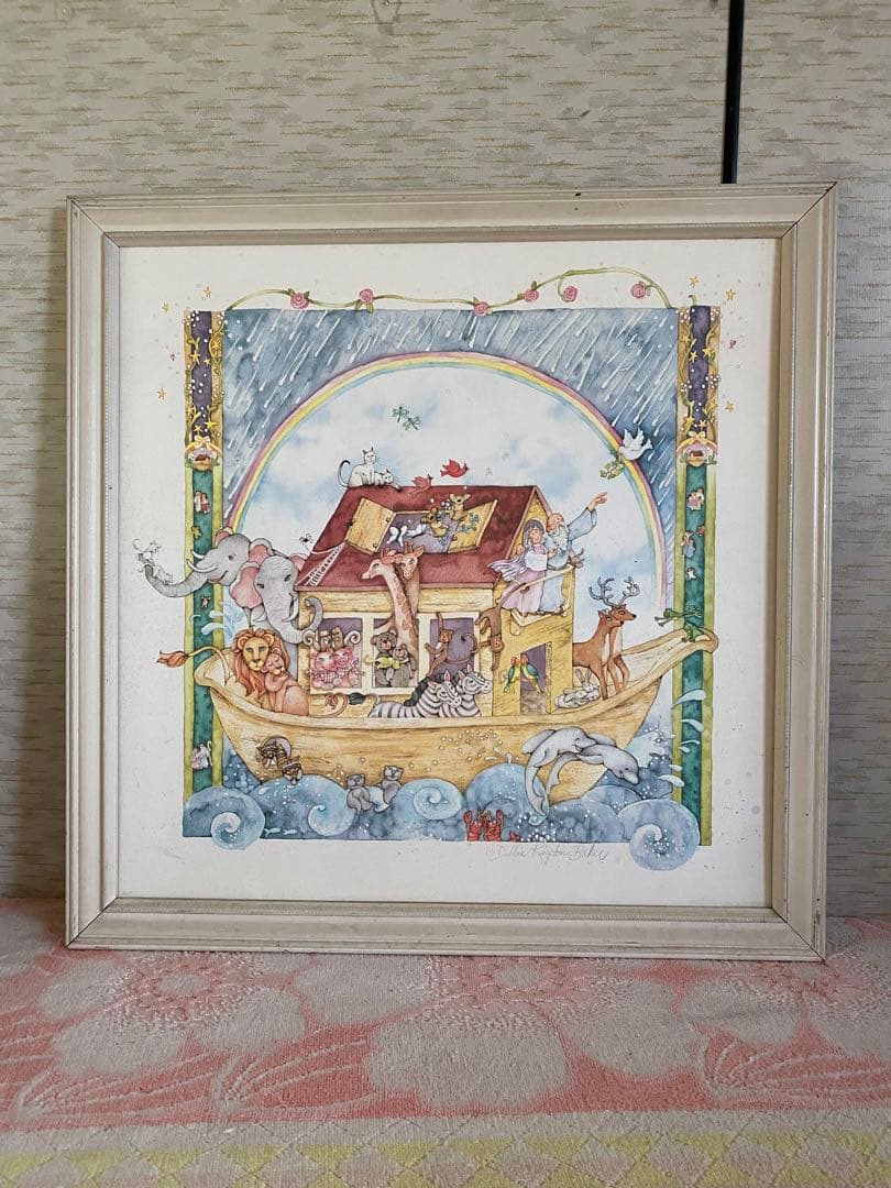 Debbie Kingston Baker Noah's Ark 水彩　絵画