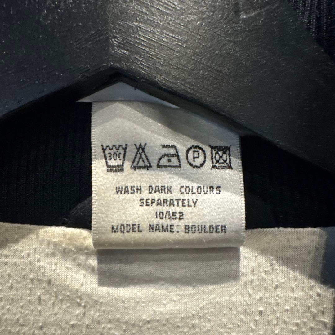 オールドadidas ストライプナイロンジャケット 黒/黄色M J81