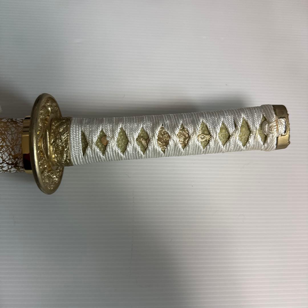 模造刀　大小セット　白金雲　台座付き