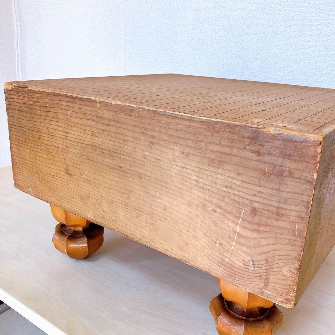 高級 囲碁版 セット 天柾 本榧 へそあり 白蛤石 那智黒石 希少 レトロ