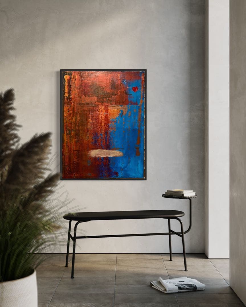 アクリル画　抽象画　新品　abstract art 現代アート　大きめ