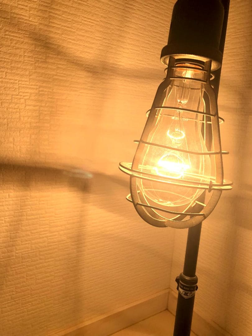 【完動品・昭和レトロ・1980年代 工業用ライト】ビンテージ ハンドランプ