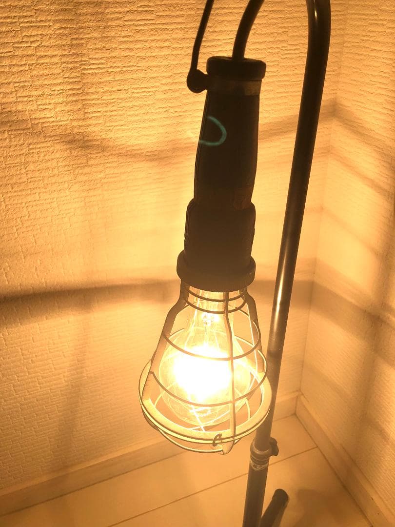 【完動品・昭和レトロ・1980年代 工業用ライト】ビンテージ ハンドランプ