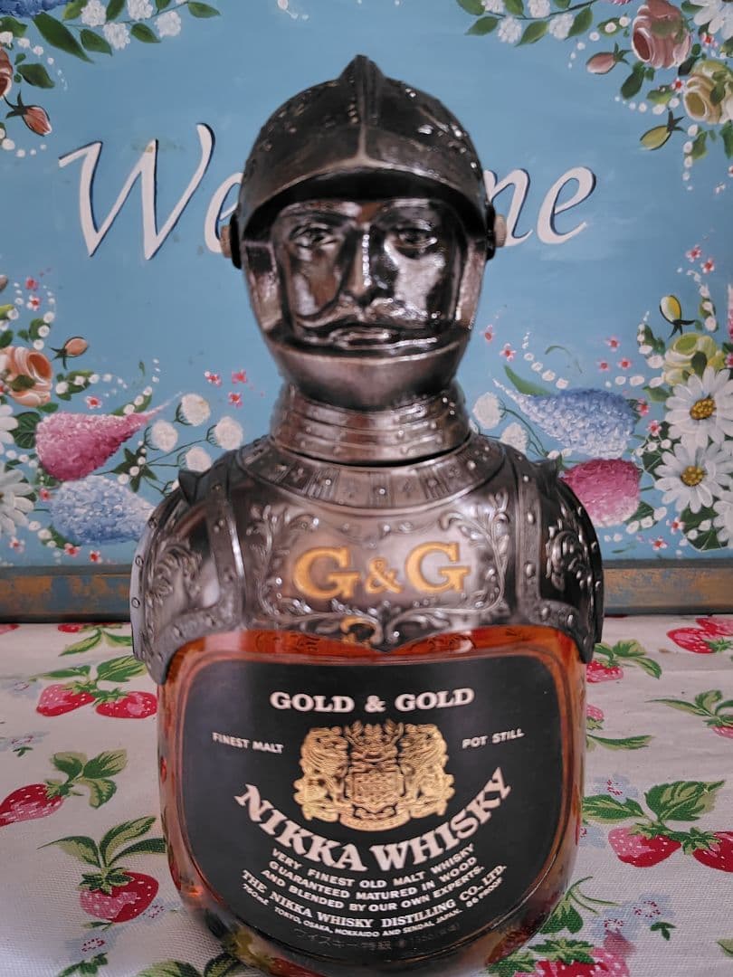 【未開封】ニッカウヰスキー G&G　白瓶　西洋騎士　終売品　760ml カブト