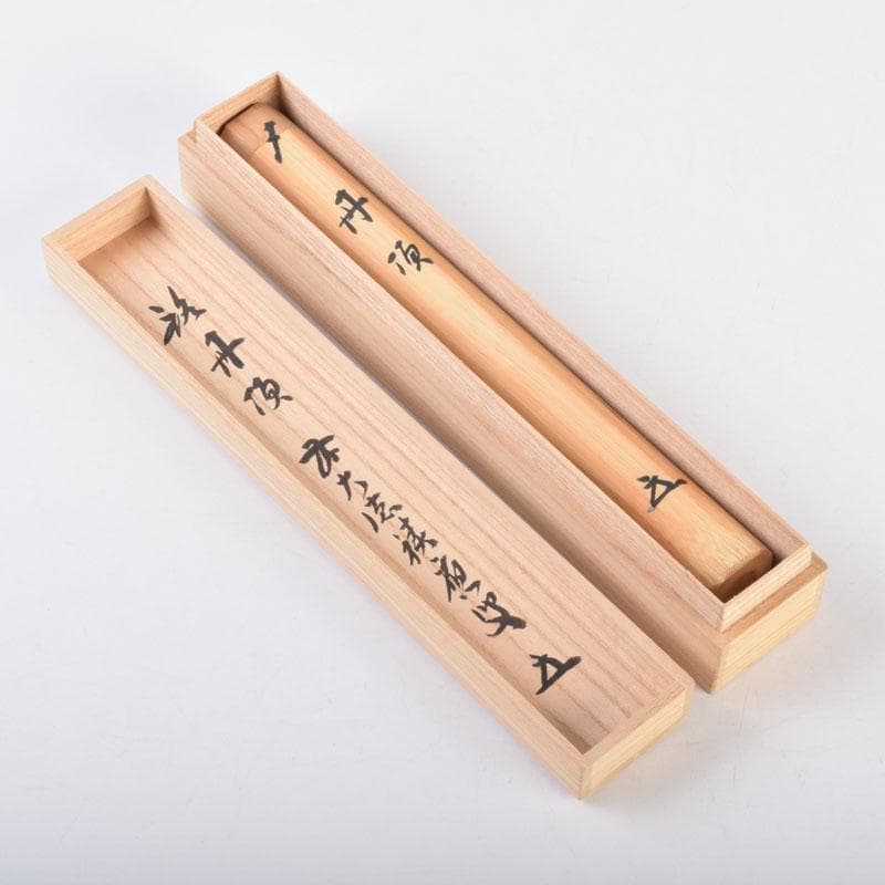 茶道具　影林宗篤作　茶杓　銘「丹頂」　前大徳　福本積應書付　共筒共箱　V8689