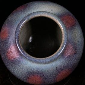 宋俊窯の蓮葉蓋壺