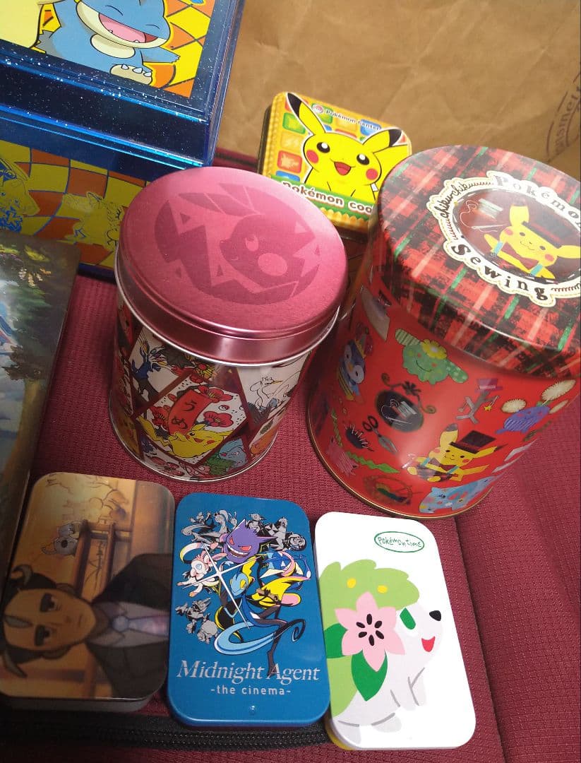 ポケモン　空き缶　空缶　お菓子缶　ケース　　　 クッキー缶　非売品　ボックス