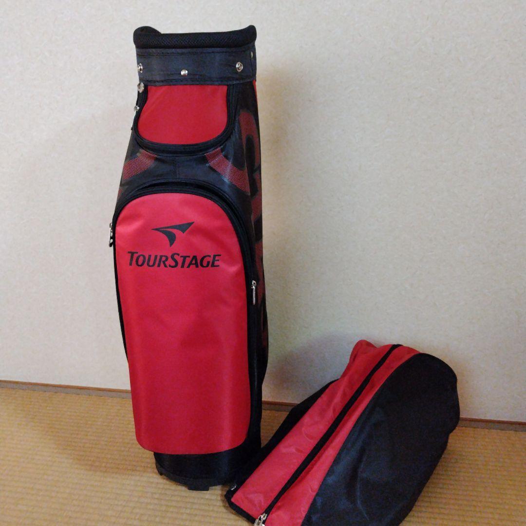 TourStage キャディバッグ 黒/赤