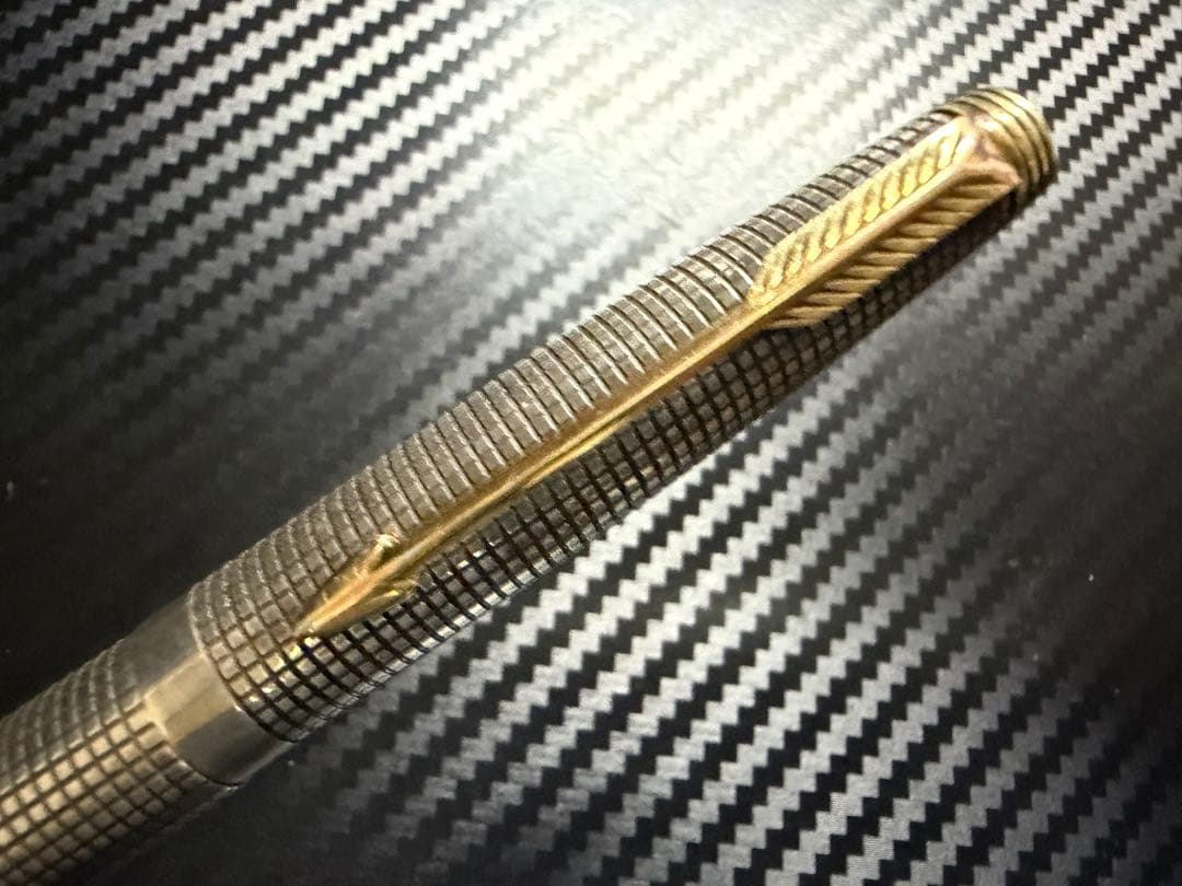 美品 パーカー 75 シズレ XF 極細字 万年筆 スターリングシルバー