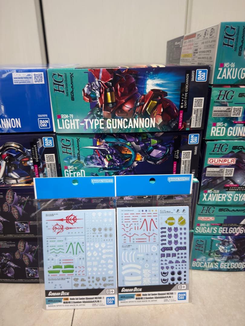 【ガンプラ】HG GQuuuuuuX まとめ売り11点 + デカール2種セット