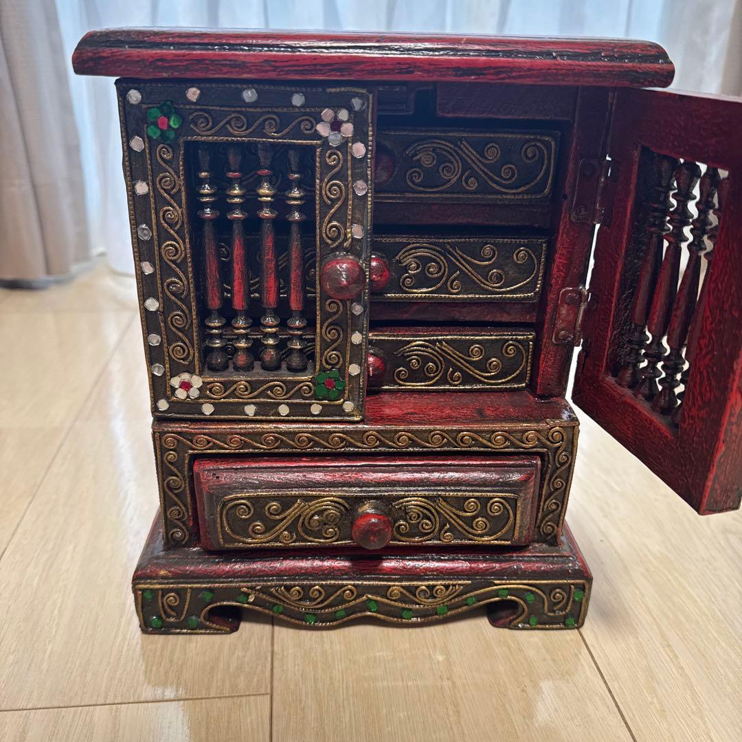 インポート　ミニチェスト　ハンドメイド