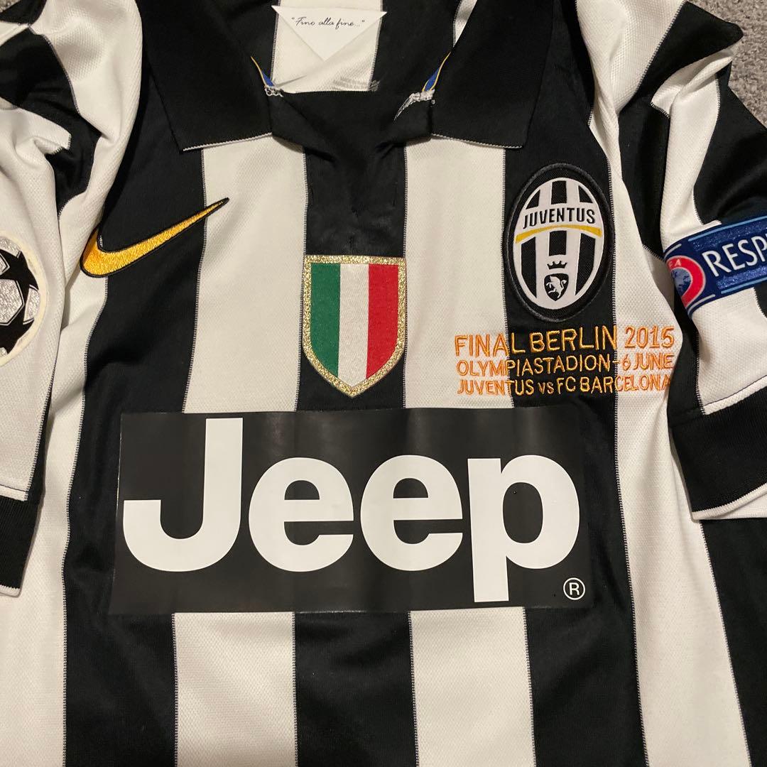 2014-2015 チャンピオンズリーグ決勝マッチデイ刺繍 ユベントス テベス