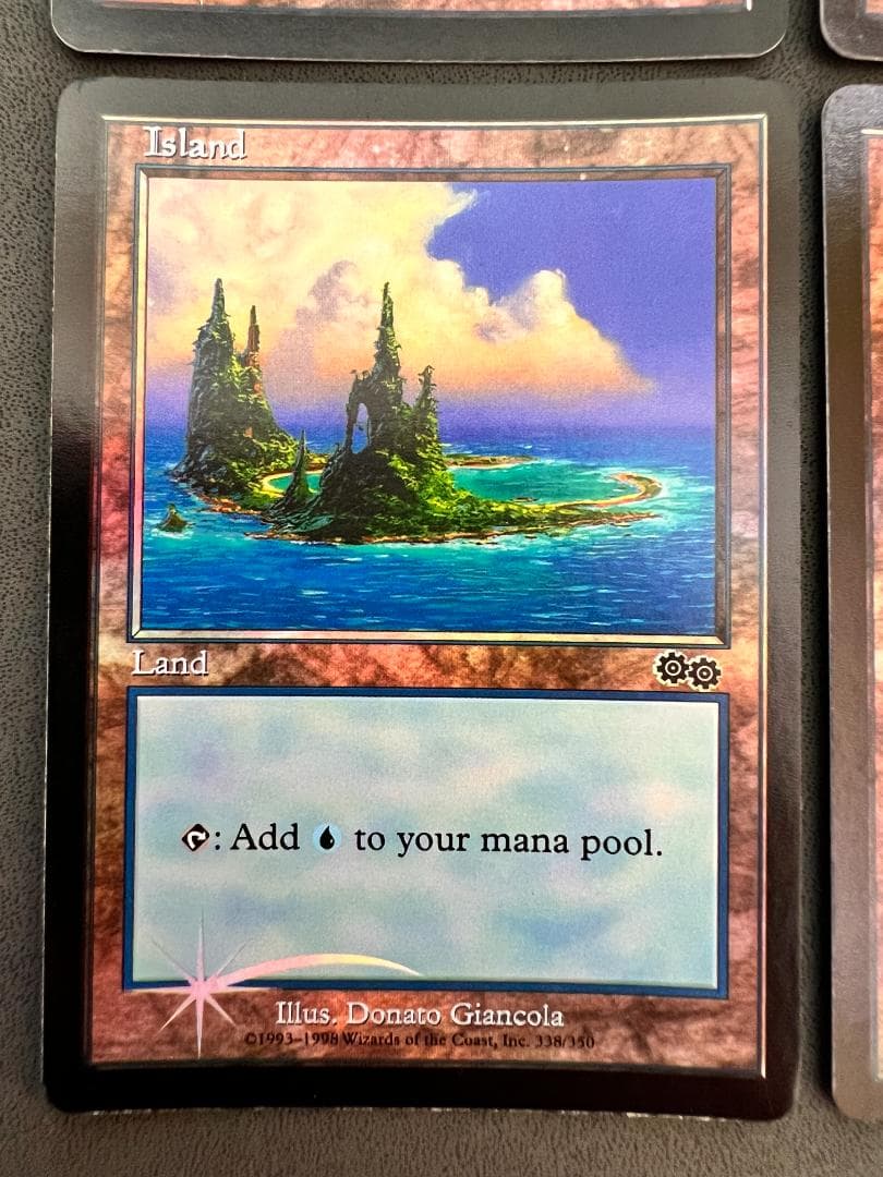 旧枠　foil　島/「アリーナFoilランド　USG-P」英語４枚