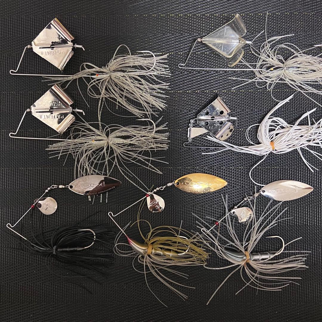 ブラックバスルアー 60個　ワイヤーベイト多数 プラスチックケースセット