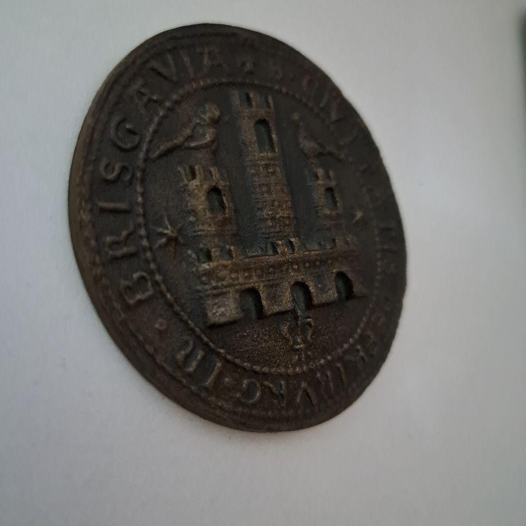 ドイツ　フライブルク市章　鋳造品レプリカ　アンティーク