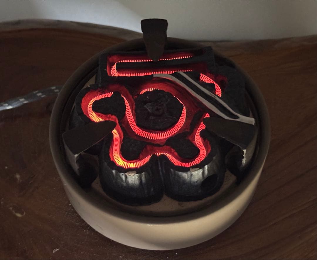 龍面釜 龍面風炉 野々田炭型電熱器 一式 野々田商店 茶道具