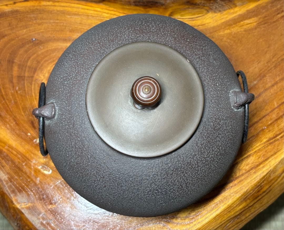 龍面釜 龍面風炉 野々田炭型電熱器 一式 野々田商店 茶道具