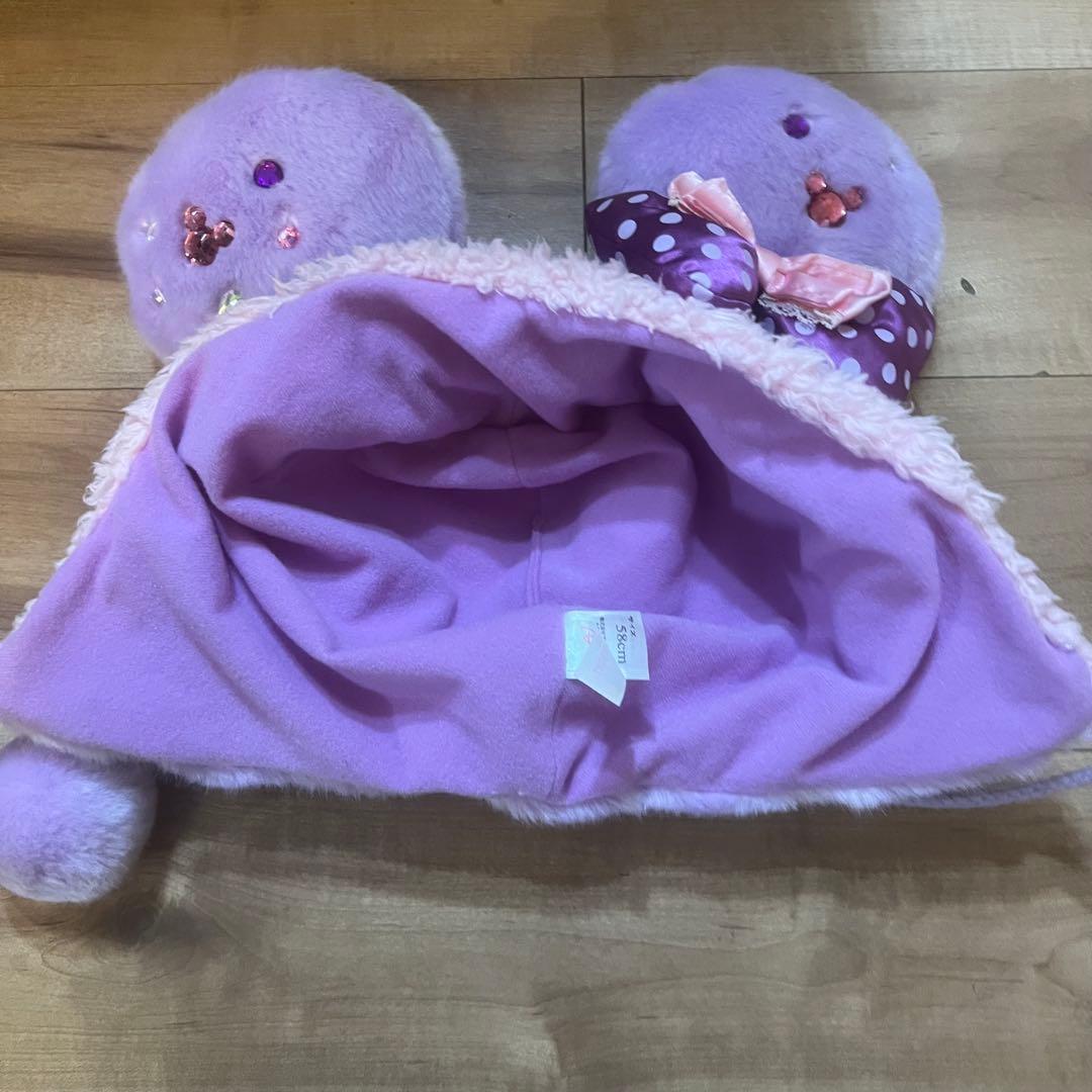 ミニーちゃん ファンキャップ ディズニー 紫 パープル キラキラ ピンク