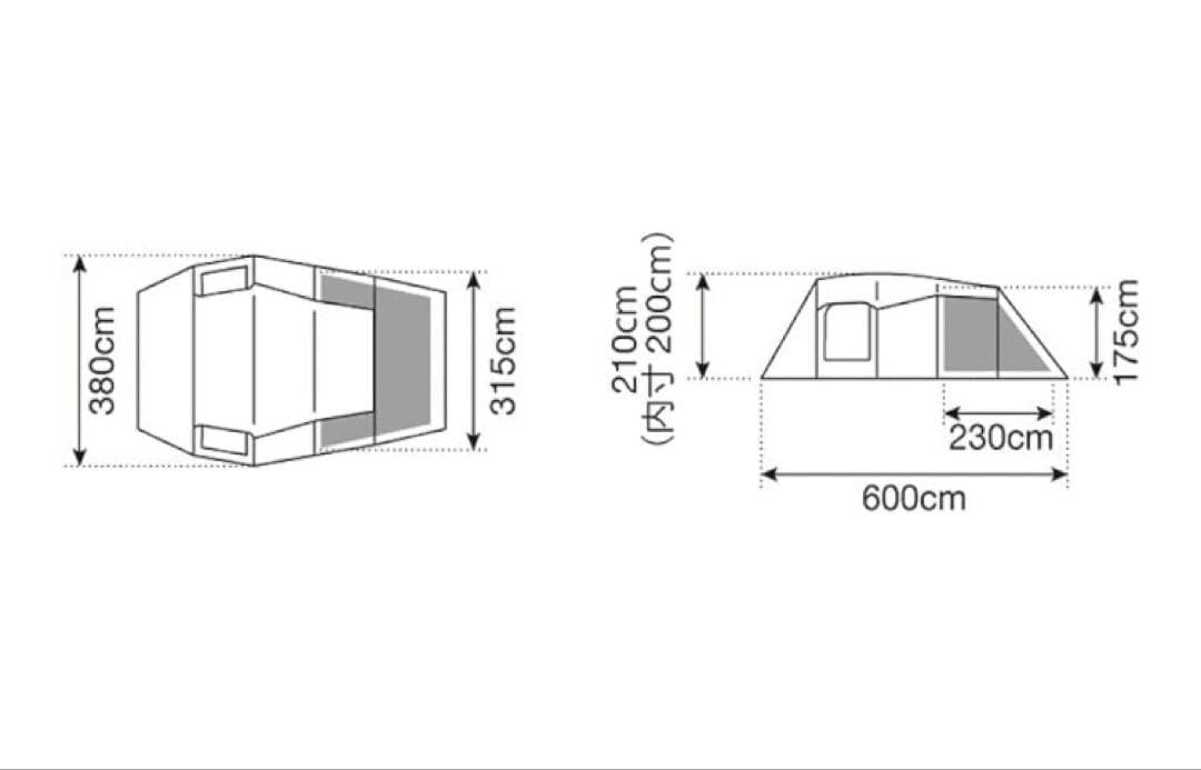 スノーピーク　エントリー２ルーム　エルフィールド　純正マット付　TP-880R