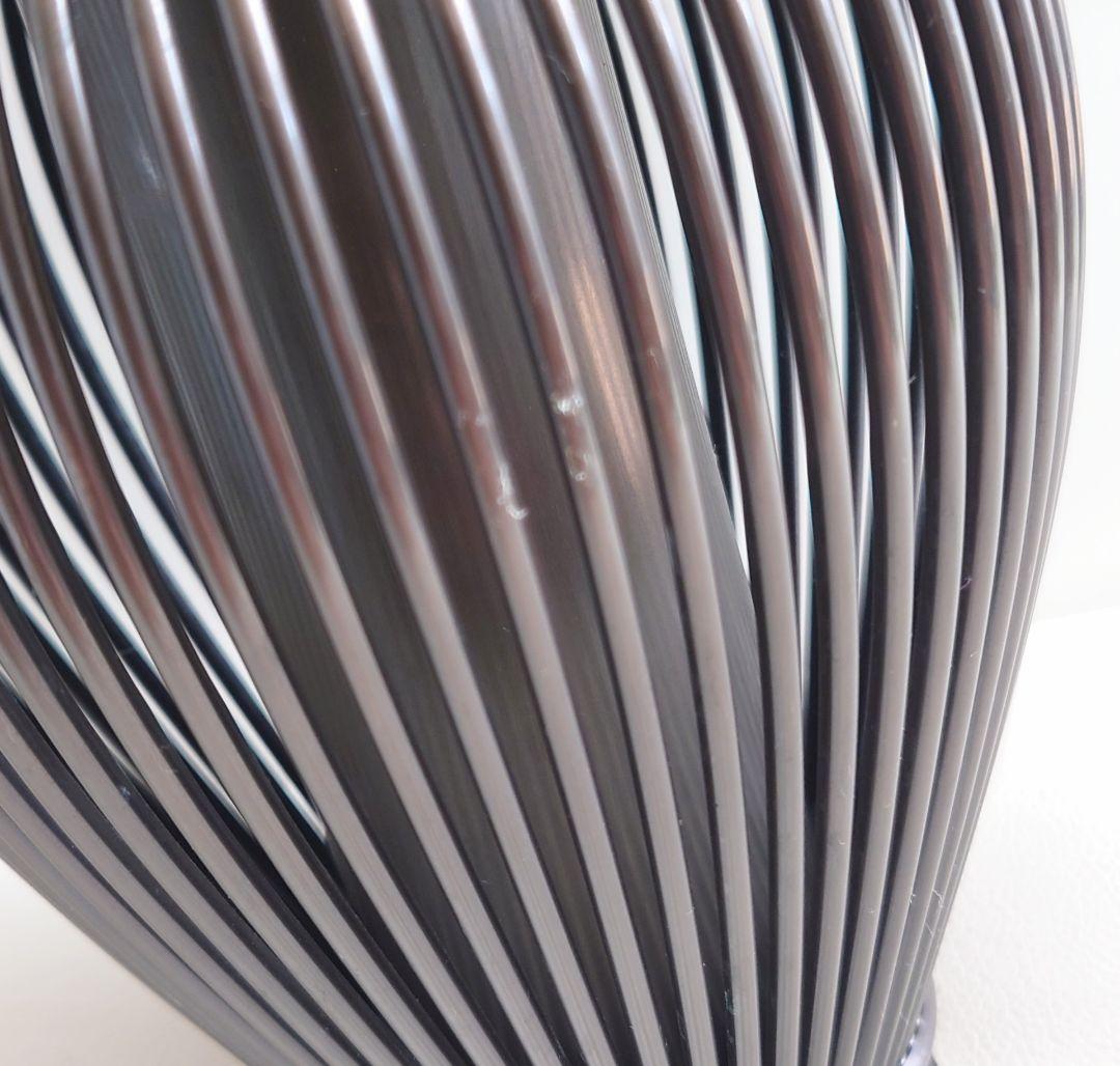 登鴻作　鋳銅　透籠　花瓶　落とし付