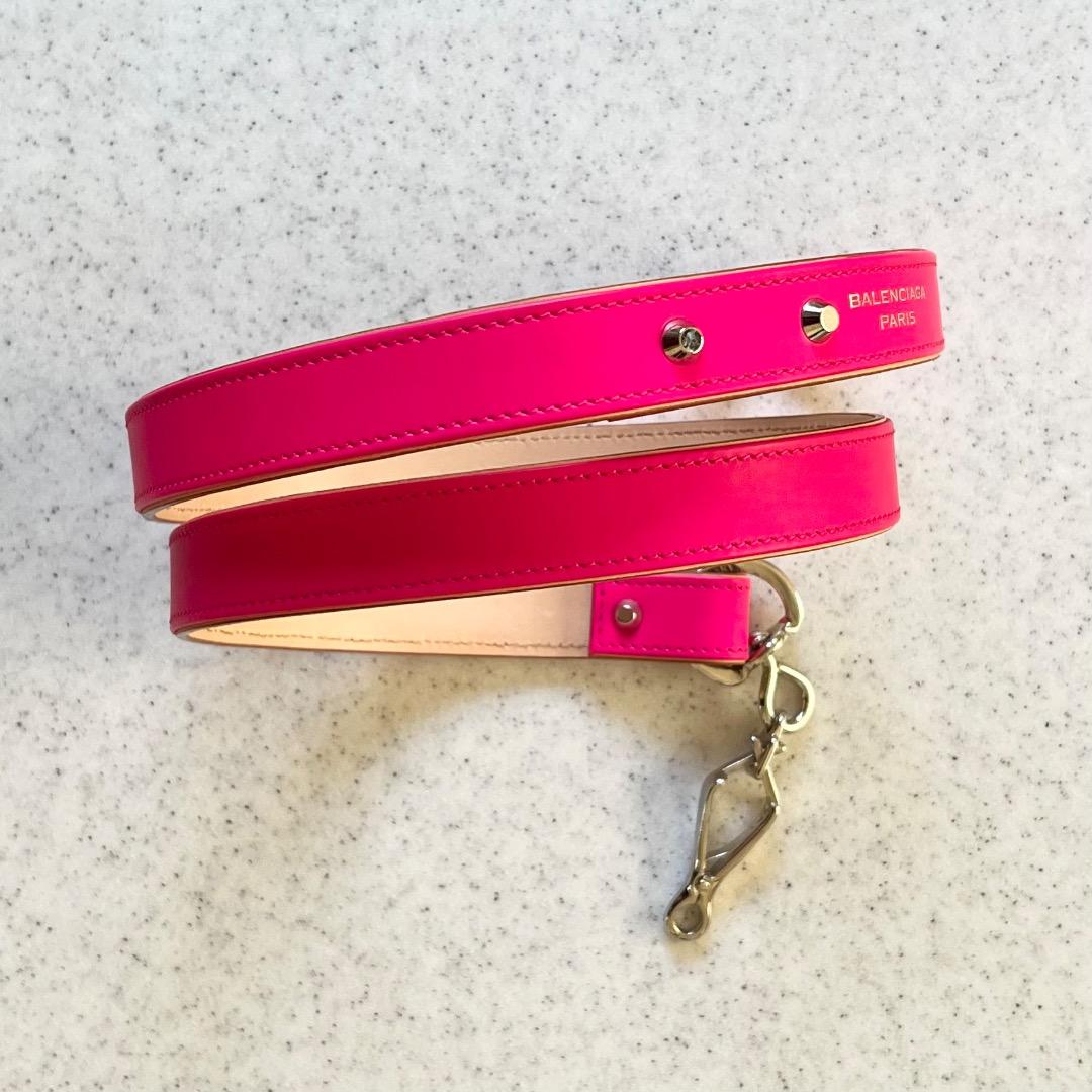 【レア】BALENCIAGA PARIS バレンシアガ ピンクレザーリード