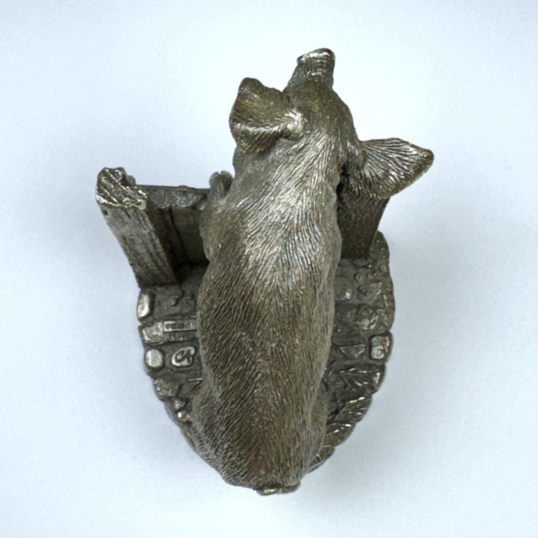 カントリーアーティスト スターリングシルバー 豚 201g 英国 オブジェ ブタ