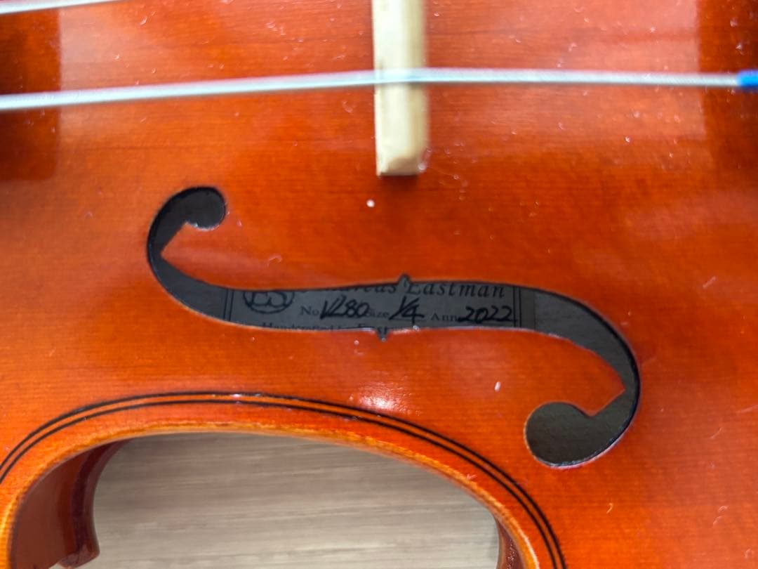 イーストマンEastman バイオリンSVL80セット 1/4 2022年製
