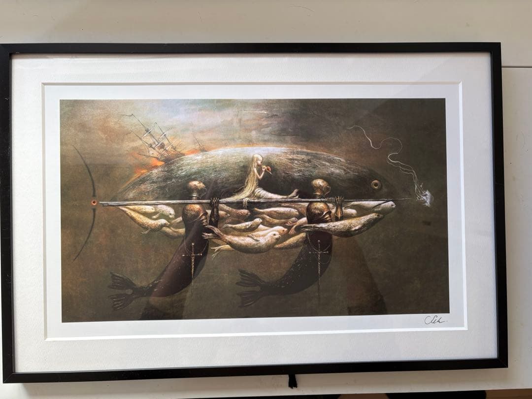 Seb McKinnon Selkie Guard 複製原画 額装済み