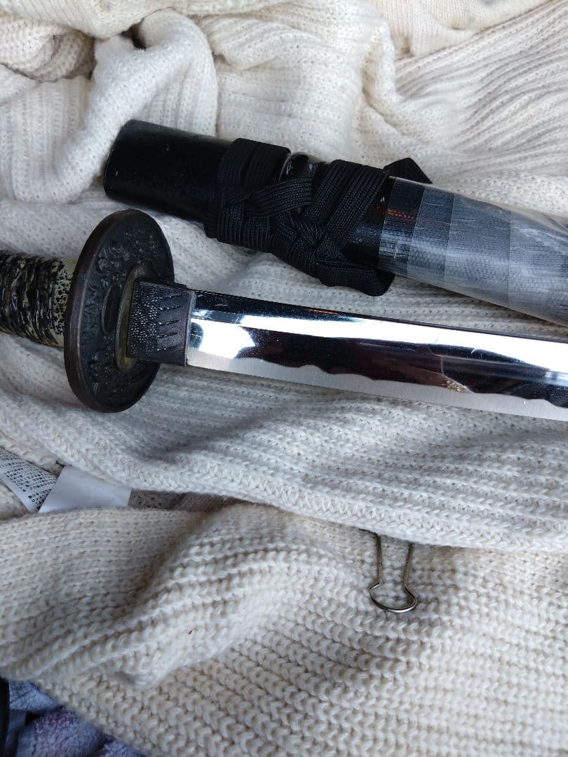 日本刀　模造品！ステンレススチール 腰刀 鞘付