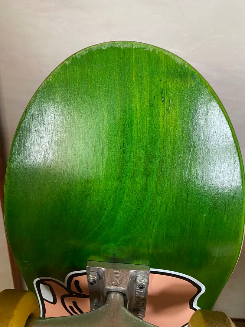 スケートボード デッキ グリーン トイマシーン