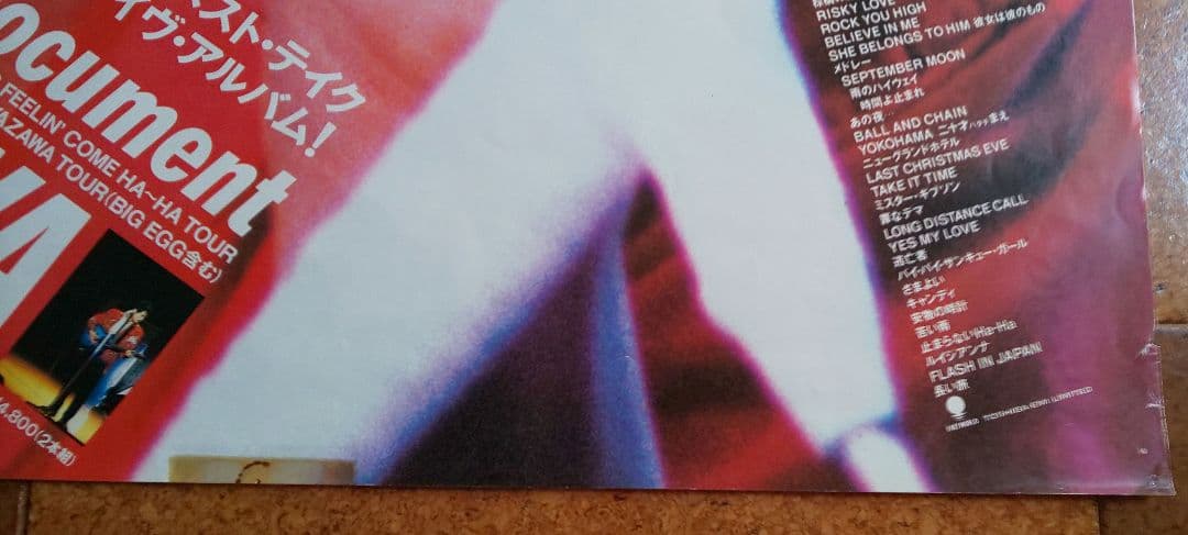 『矢沢永吉STAND UP!!オリジナルアルバム発売告知ポスター(非売品)』＋1