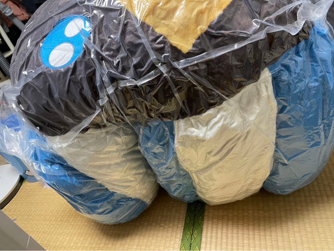 お花クッション ブルーブラウン　特大 フラワークッション 村上隆