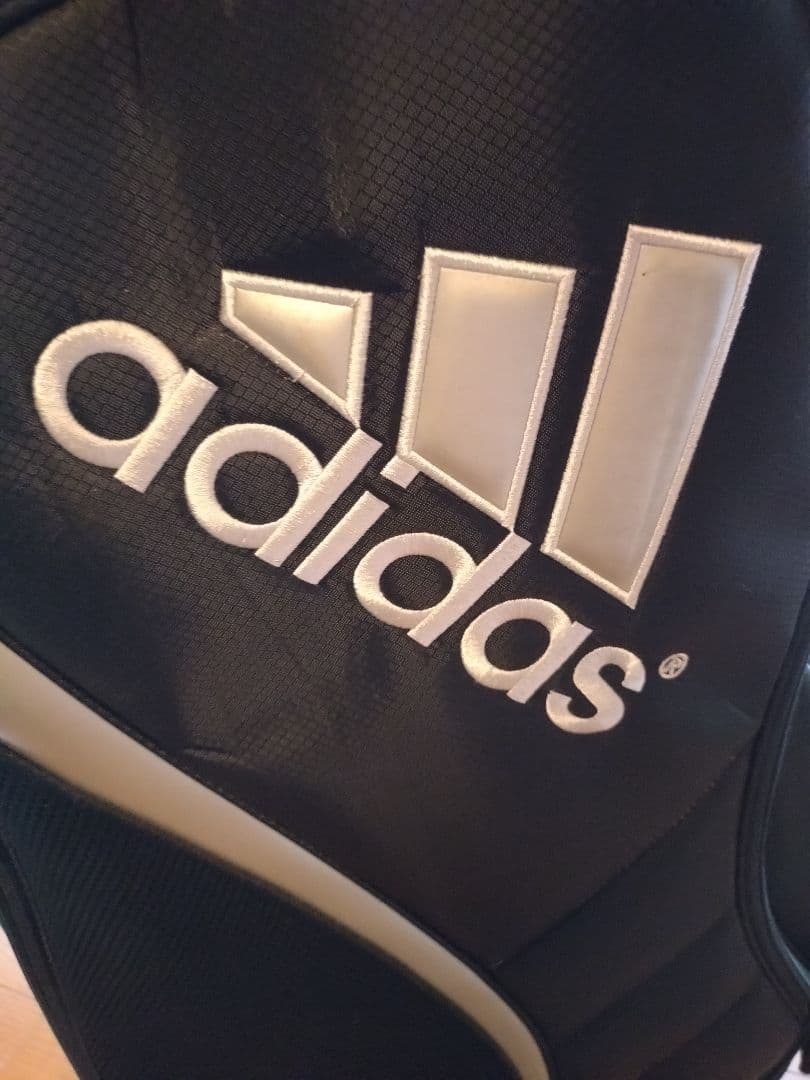 adidas フード付きキャディバッグ 黒　クラブセット