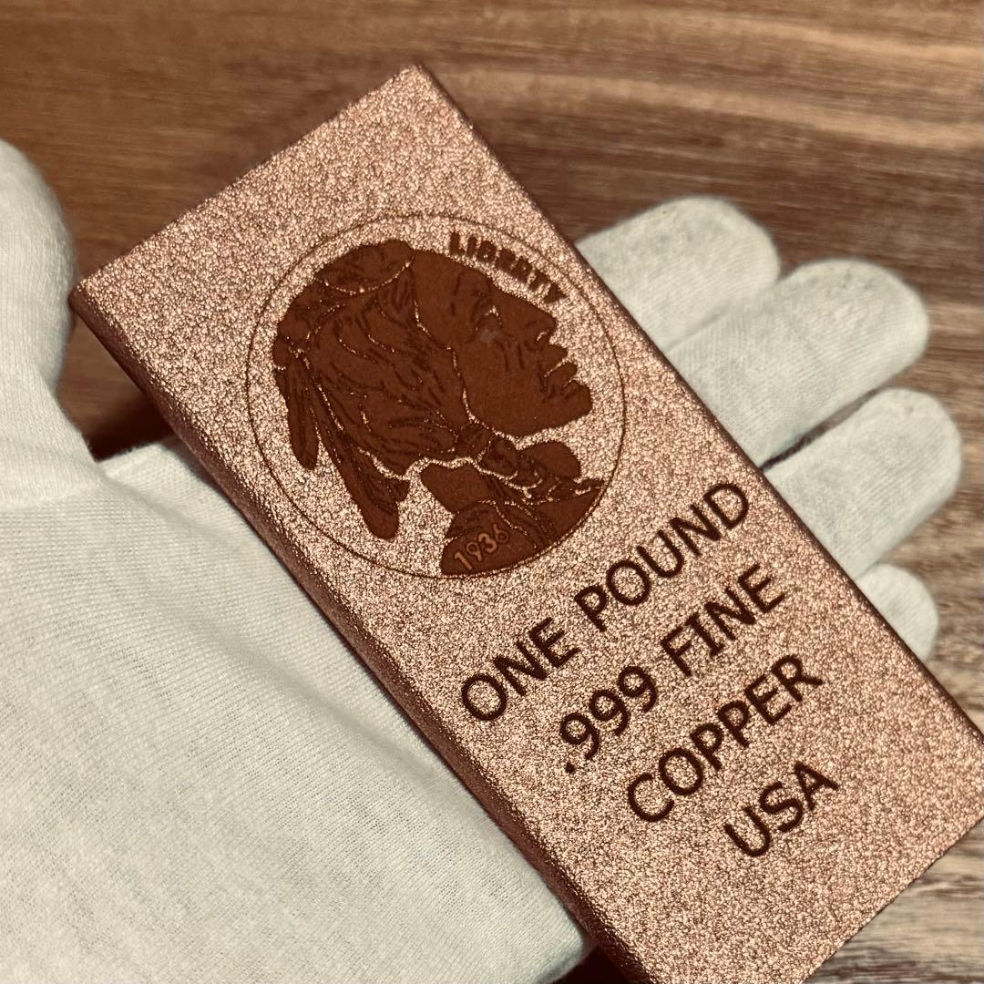 （訳あり！）インディアンヘッド　リバティ　純銅アートバー