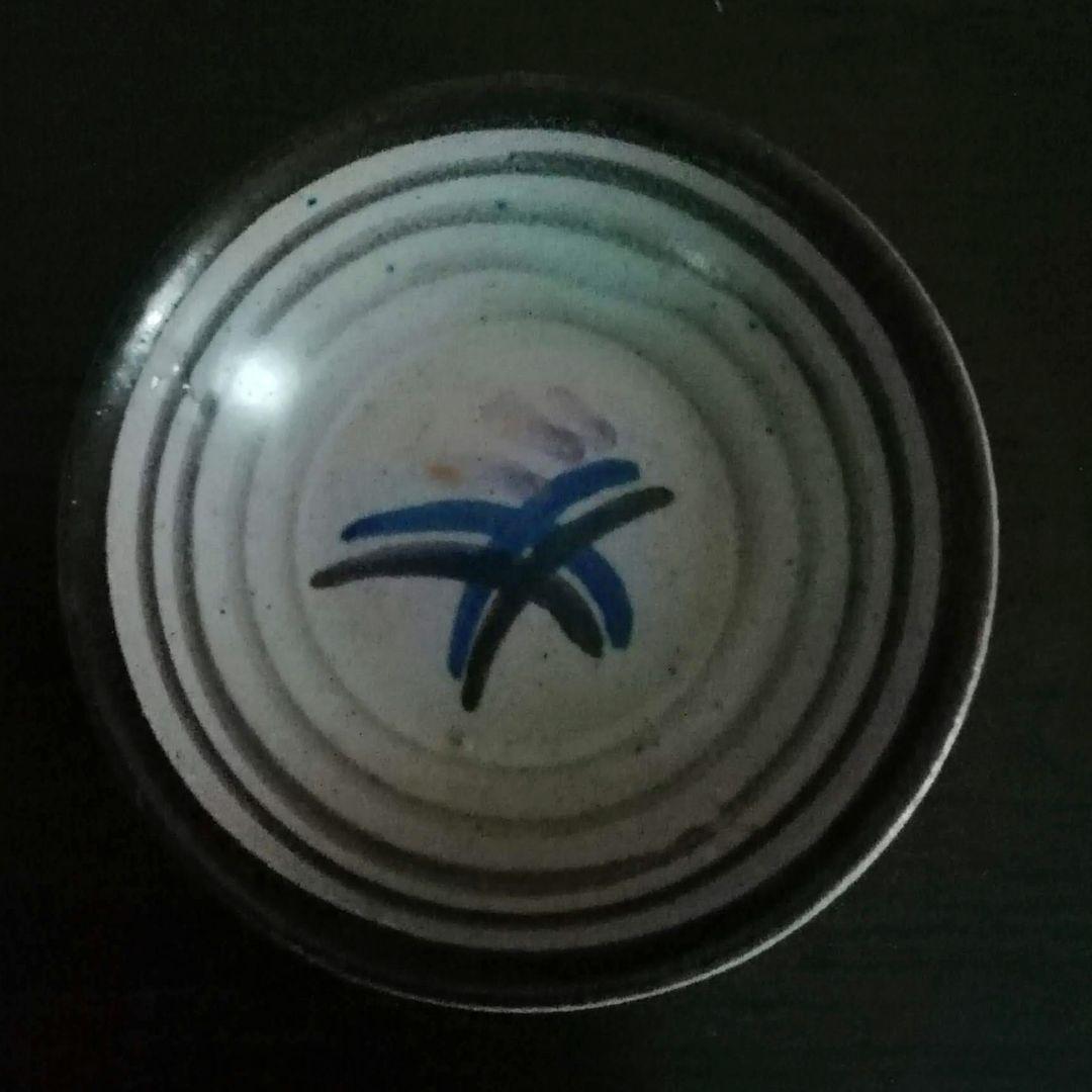 超レア　逸品　マジョリカ古窯　色絵輪線紋小皿　10客　明治期　時代箱付き