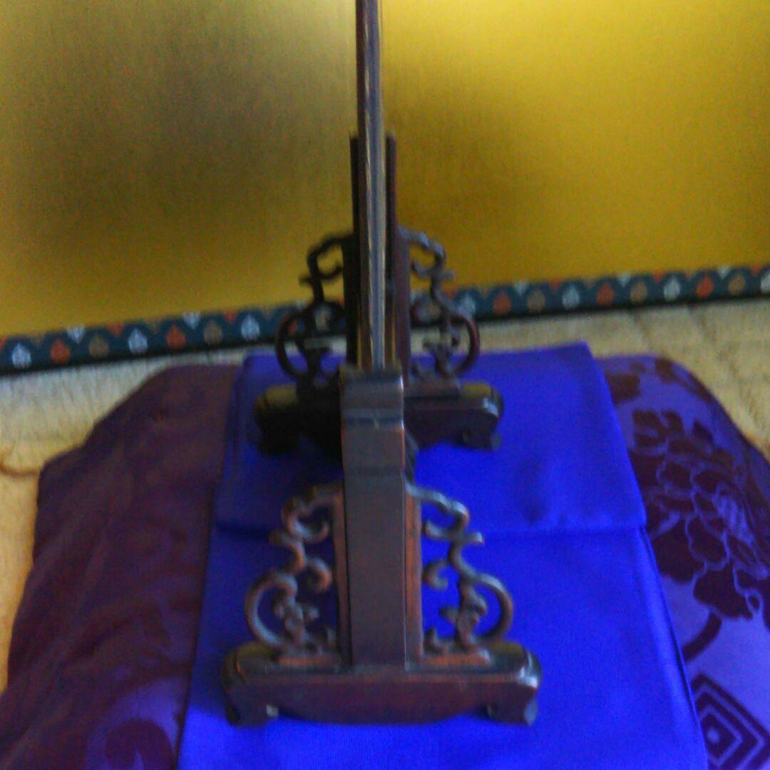 江戸時代蒔絵硯屏紫檀