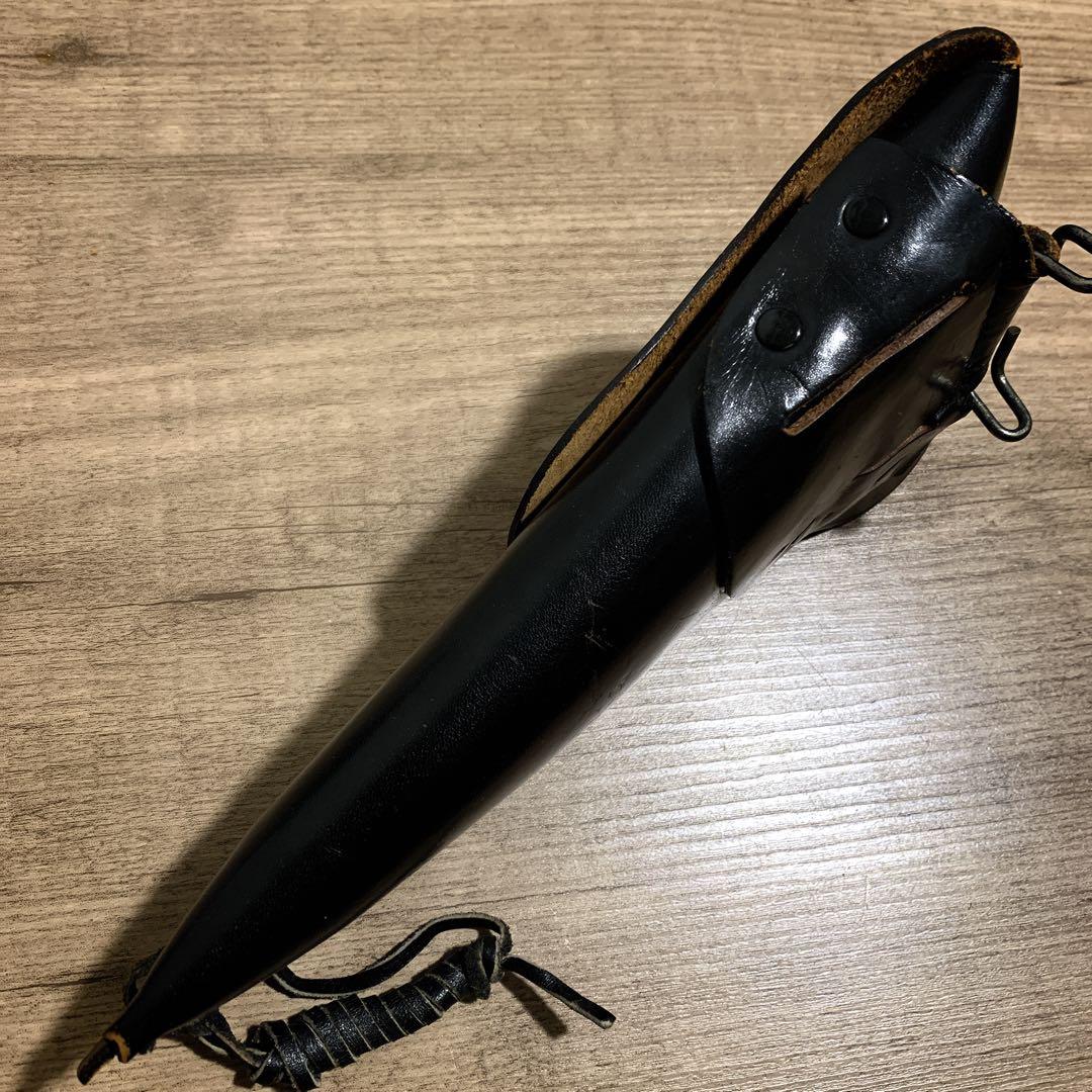 1980年代　国際産業　コクサイ　米軍 US刻印　本革　レザーホルスター　黒