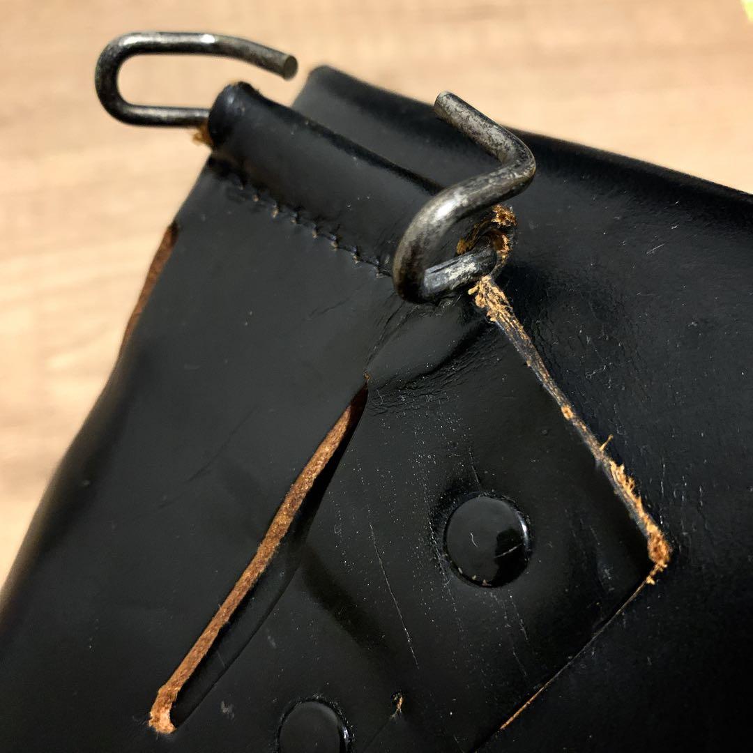 1980年代　国際産業　コクサイ　米軍 US刻印　本革　レザーホルスター　黒