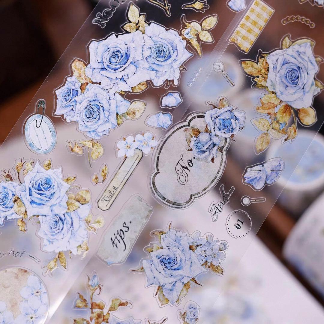 PET 清露 ダイカット加工 6cm×6m 海外マスキングテープ