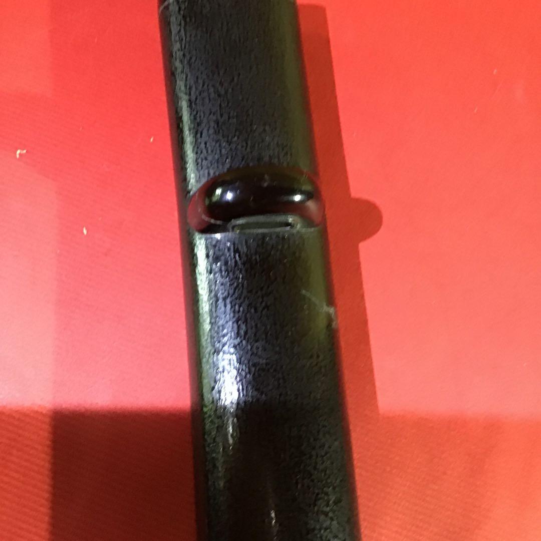 黒漆塗叩地　脇差鞘　江戸期保証