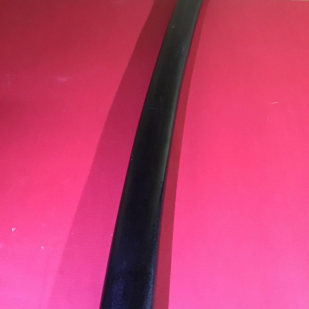 黒漆塗叩地　脇差鞘　江戸期保証