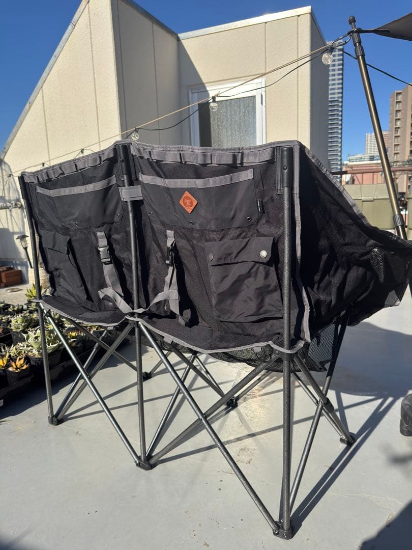 折り畳み2人掛けチェア　アウトドア キャンプ