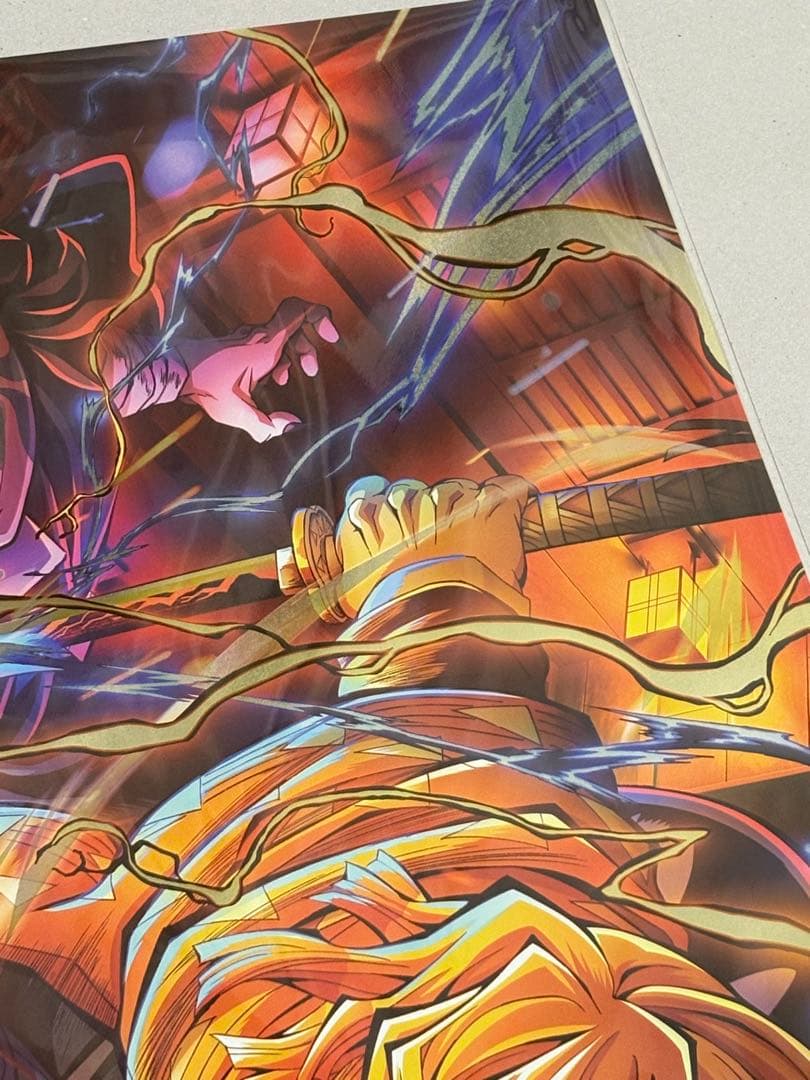 鬼滅の刃　無限城　特殊印刷　A3　ポスター　第5弾キービジュアル　我妻善逸　獪岳