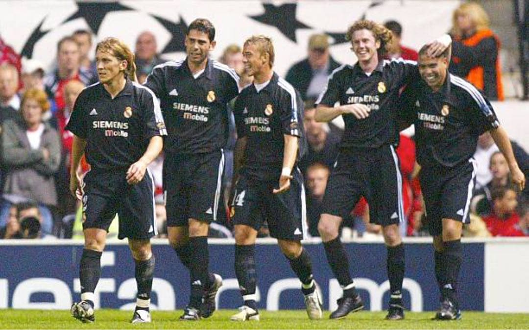 正規　02/03　レアルマドリード　サッカー　ユニフォーム　100年記念　00s