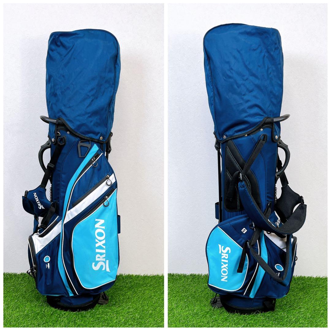 SRIXON / スリクソン　スタンド式キャディバッグ　ネイビー　ライトブルー