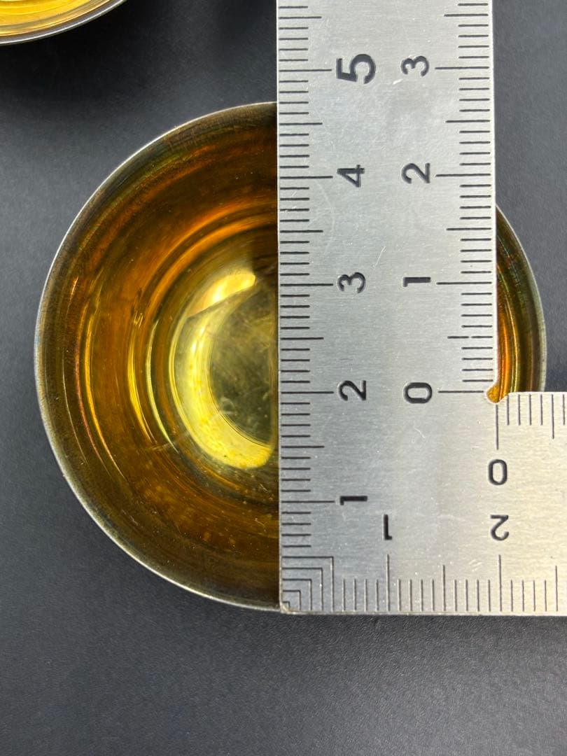 三越 純銀 銀杯 鎚目 酒盃 猪口