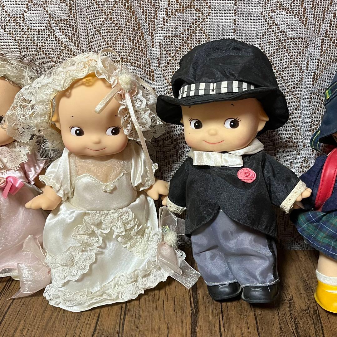 キューピー 着ぐるみ人形 6種セット　小学生、ウエディング、ニット、クワガタ