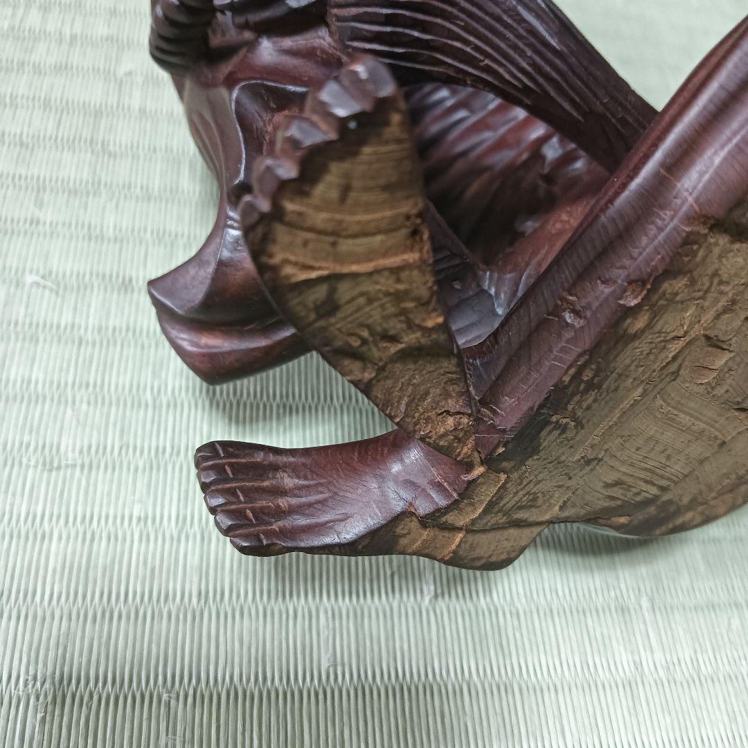 木製　中国　黄楊彫刻 釈迦苦行仏　彫刻　古美術　骨董　唐木黄楊木　寺院　仏教