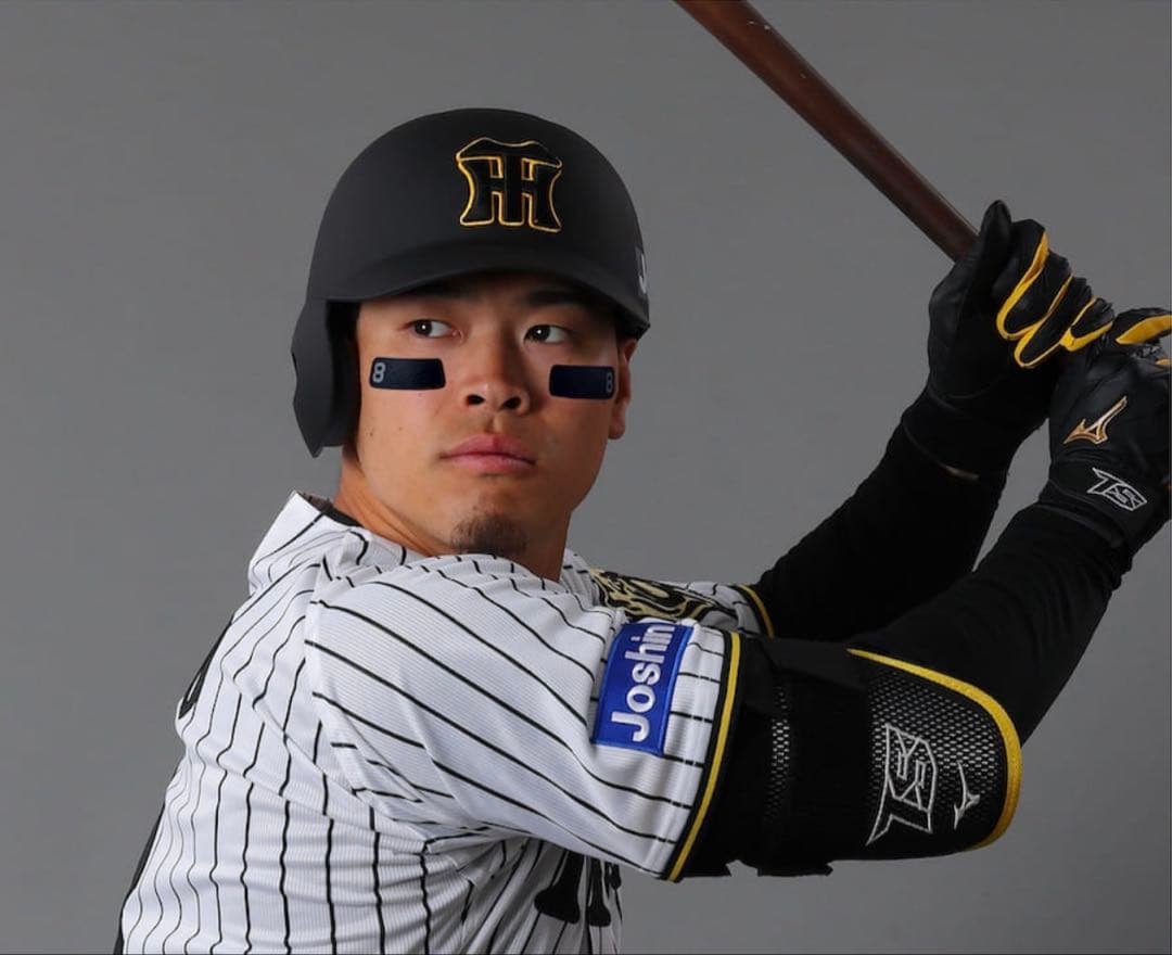 阪神タイガース #8 佐藤輝明 選手 実使用バッティンググローブ