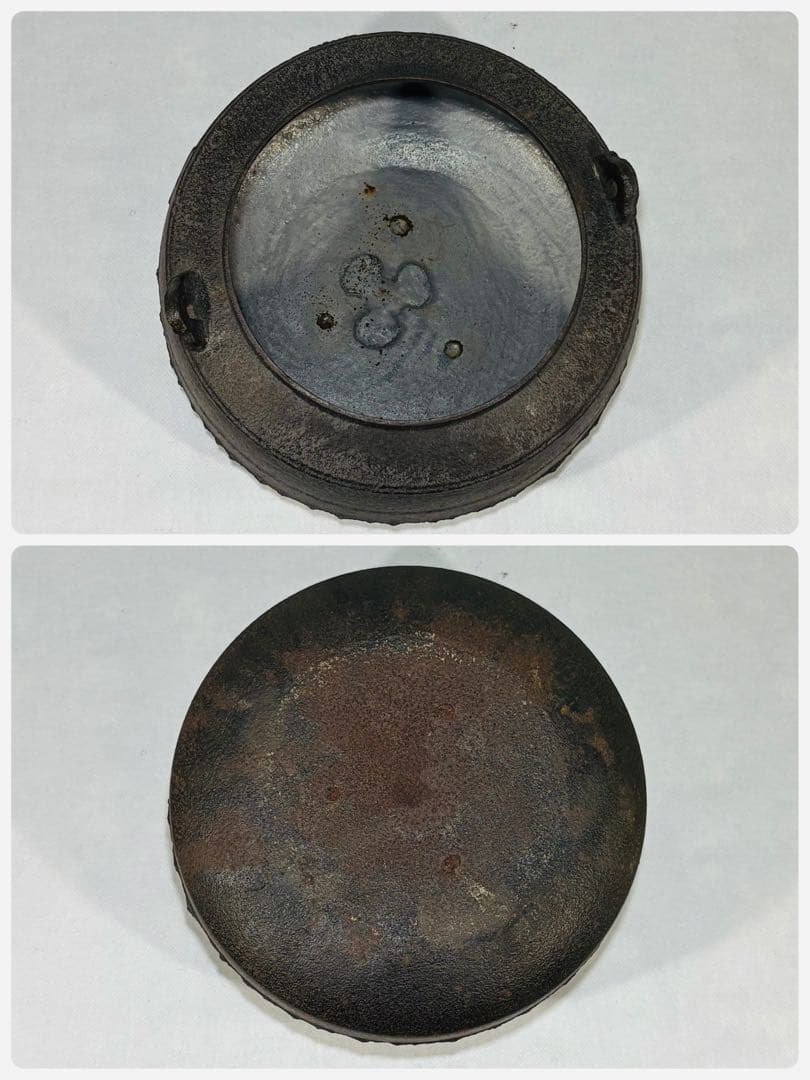 伝統工芸師　釜師　菊地政光造　大講堂釜　美品　共箱　茶道具　送料込